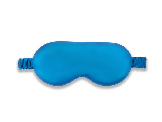 Azure Blue Silk Eye Mask - Mulberry Silk Sleeping Masks