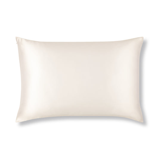 Cream Silk Pillowcase Made From Organic 22 Momme Pure Mulberry Silk - The Silk Club