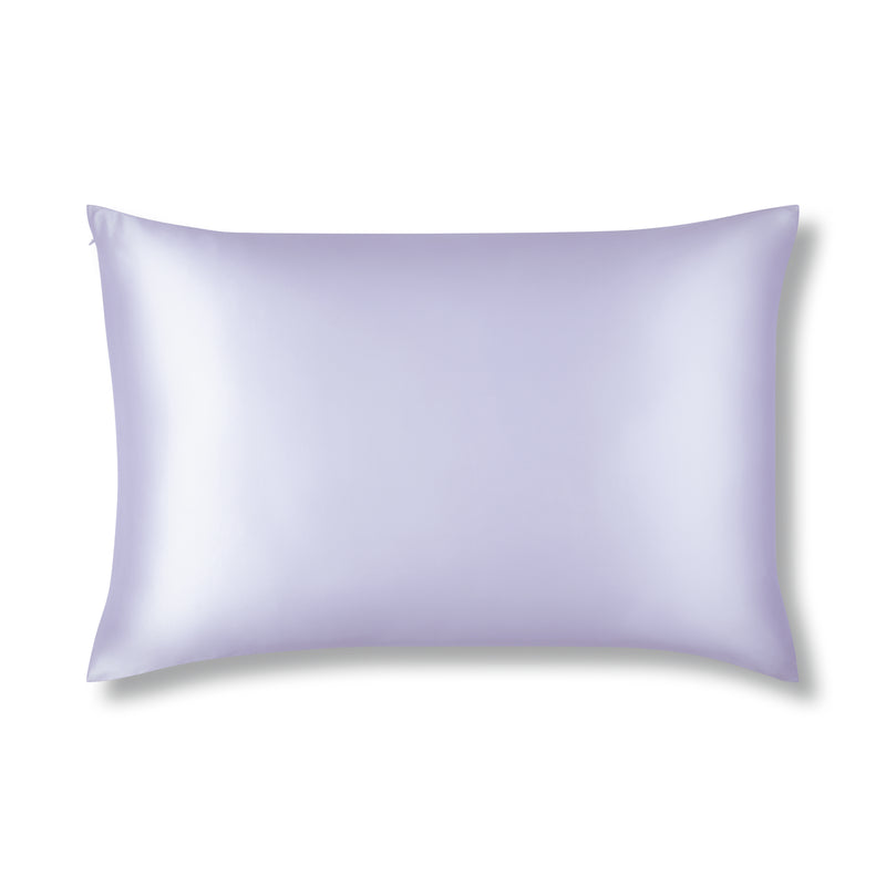 Lilac Pure Silk Pillowcase Made From Organic 22 Momme Mulberry Silk - The Silk Club