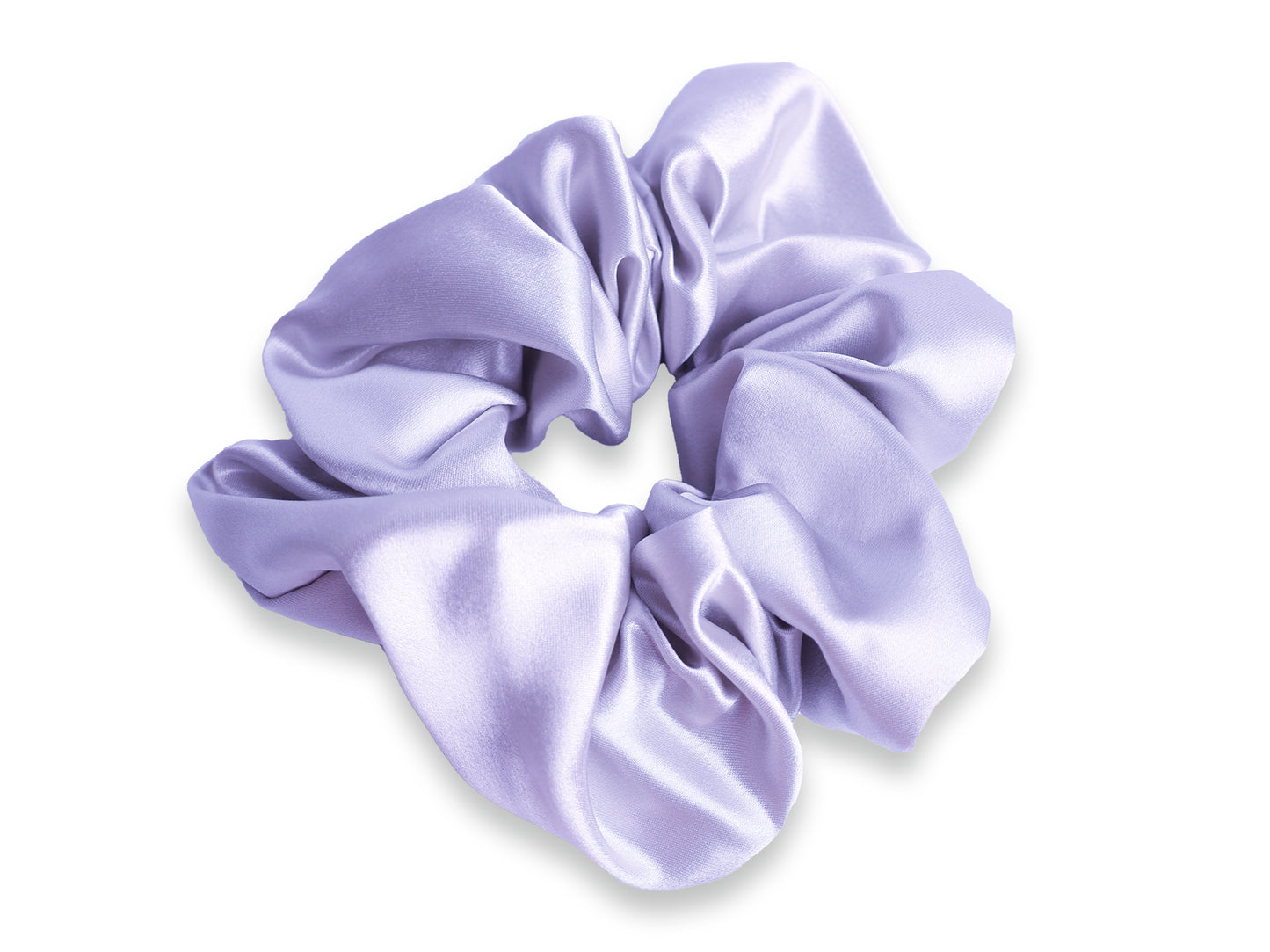 Large Lilac Silk Scrunchie Made From Pure Organic Mulberry Silk