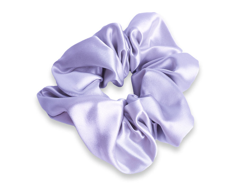 Large Lilac Silk Scrunchie Made From Pure Organic Mulberry Silk