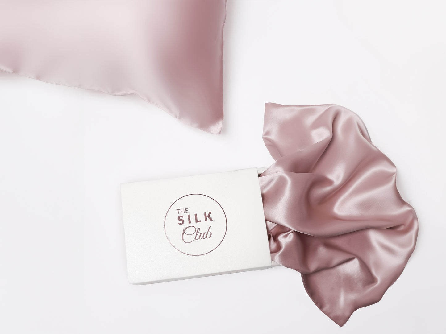 Rose Gold Silk Pillowcases & Gift Box