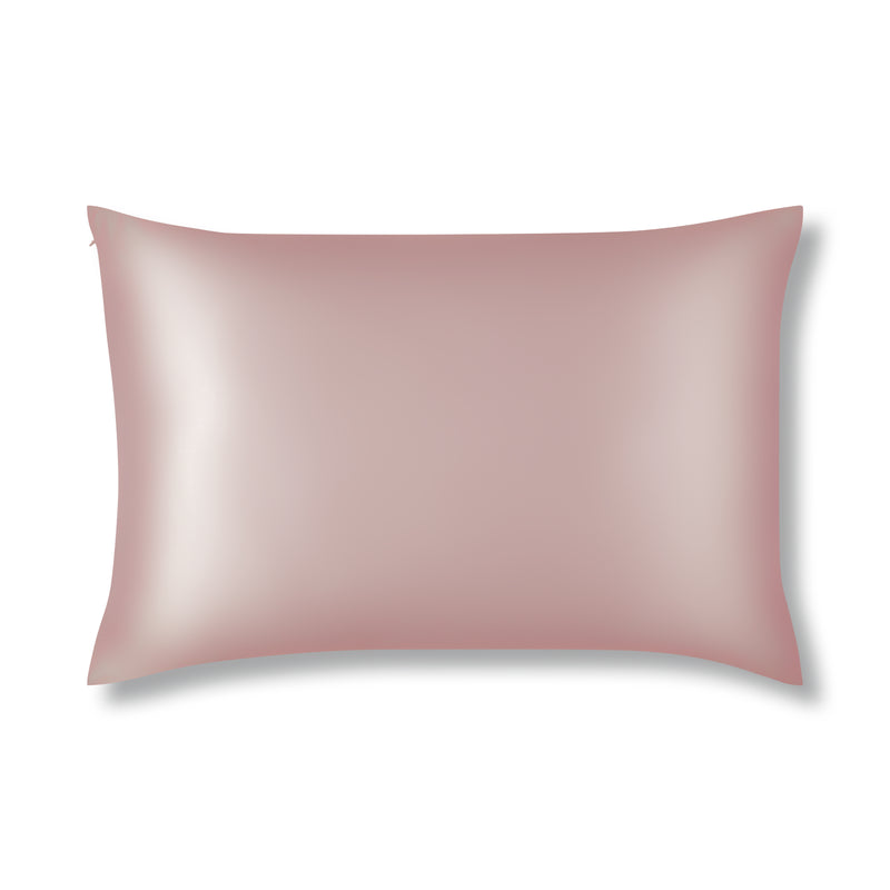 Rose Gold Pure Silk Pillowcase Made From Organic 22 Momme Mulberry Silk - The Silk Club