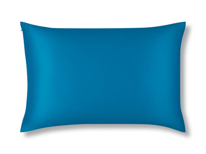 Azure Blue Silk Pillowcase Made From Pure 22 Momme Mulberry Silk