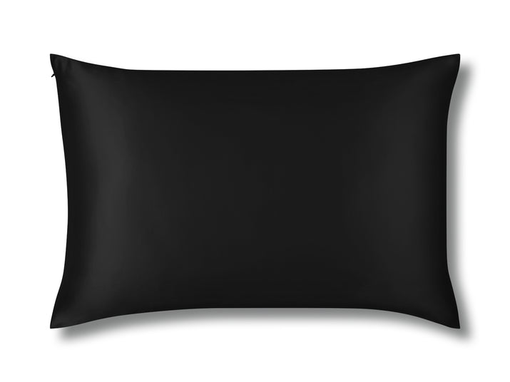 Black Silk Pillowcase Made From Pure Organic 22 Momme Mulberry Silk