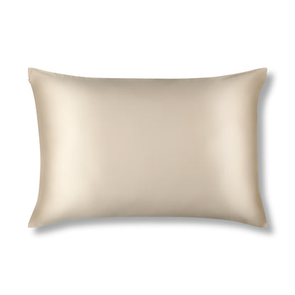 Champagne Pure Silk Pillowcase Made From Organic 22 Momme Mulberry Silk - The Silk Club