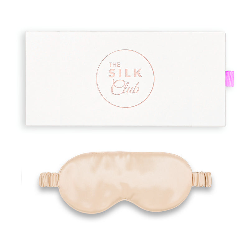Champagne Silk Sleep Mask with Gift Box