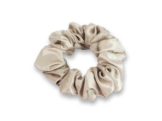 Champagne Silk Scrunchie - Mulberry Silk Hair Scrunchies