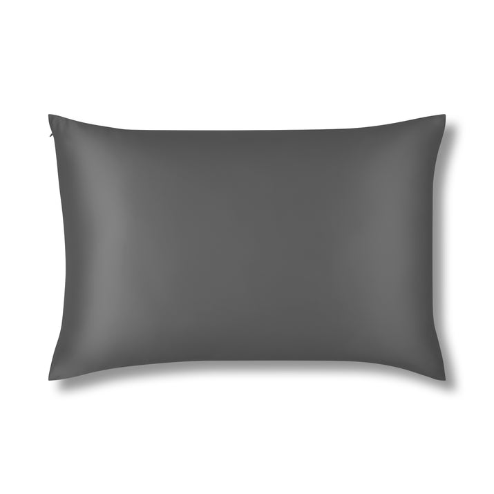 Charcoal Grey Pure Silk Pillowcase Made From Organic 22 Momme Mulberry Silk - The Silk Club