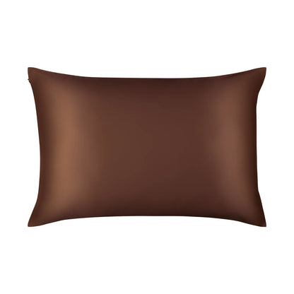 Chocolate Brown Silk Pillowcase For Hair & Skin