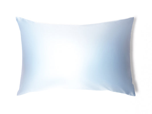 Coastal Blue Pure Mulberry Silk Pillowcase - Light Blue Silk Pillowcase