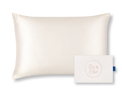 Cream Mulberry Silk Pillowcase with Gift Box