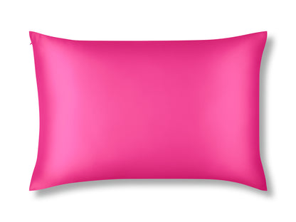 Flamingo Hot Pink Silk Pillowcase Made From Pure 22 Momme Mulberry Silk