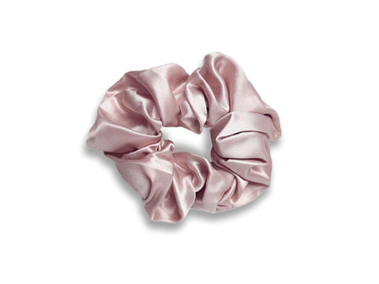 Oversized Rose Gold Silk Scrunchie - Large Silk Scrunchies