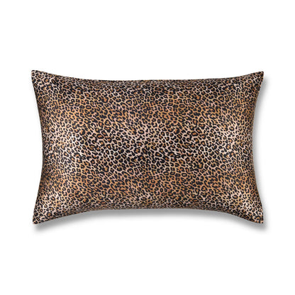Leopard Print Silk Pillowcase Made from 22 Momme Mulberry Silk