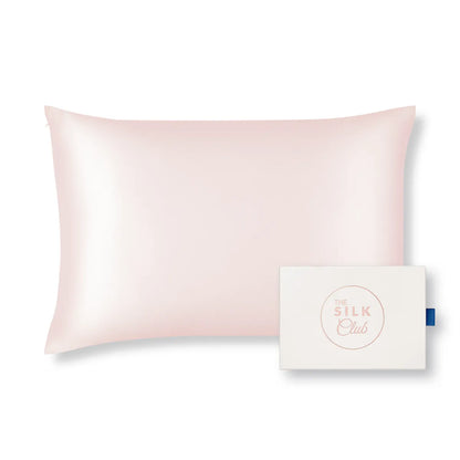 Pastel Pink Mulberry Silk Pillowcase and Gift Box - The Silk Club