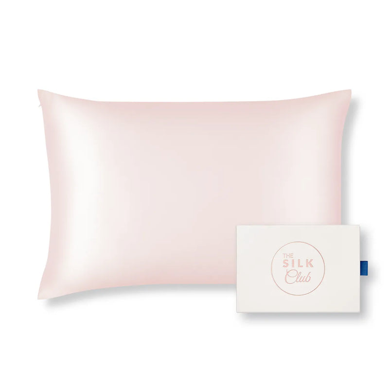 Pastel Pink Mulberry Silk Pillowcase and Gift Box - The Silk Club