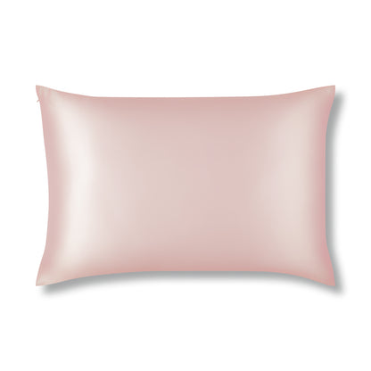 Pastel Pink Pure Silk Pillowcase Made From Organic 22 Momme Mulberry Silk - The Silk Club