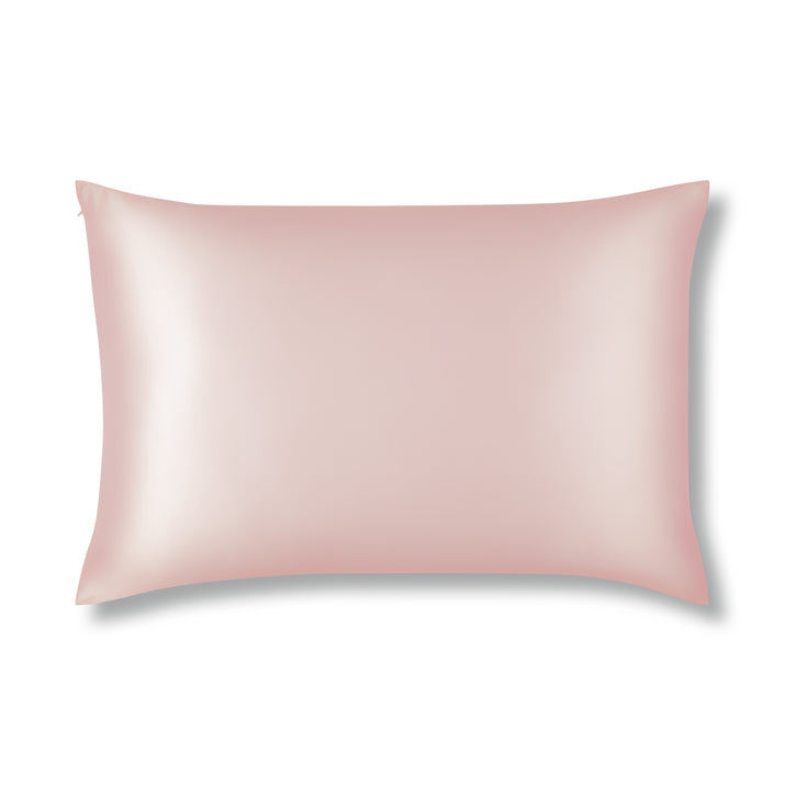 Pastel Pink Pure Silk Pillowcase Made From Organic 22 Momme Mulberry Silk - The Silk Club