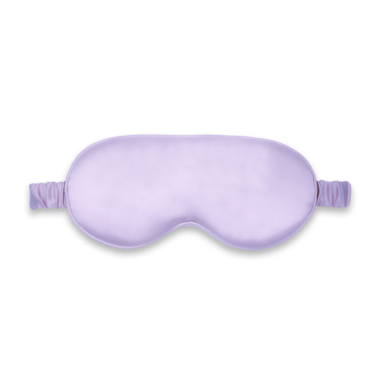 Lilac Silk Eye Mask For Sleeping - Made from pure organic mulberry silk