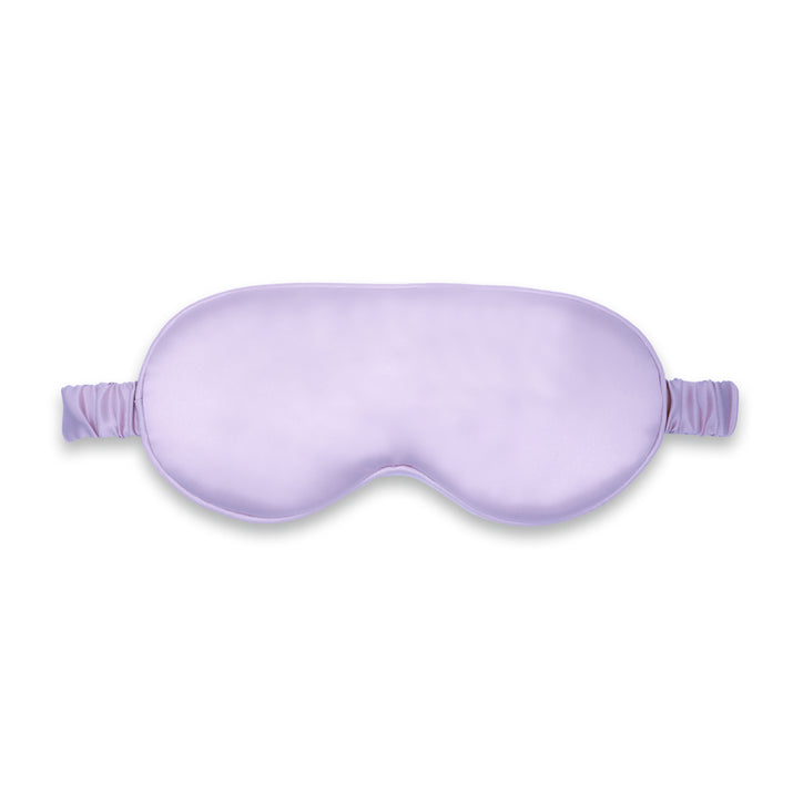 Lilac Silk Eye Mask For Sleeping - Made from pure organic mulberry silk