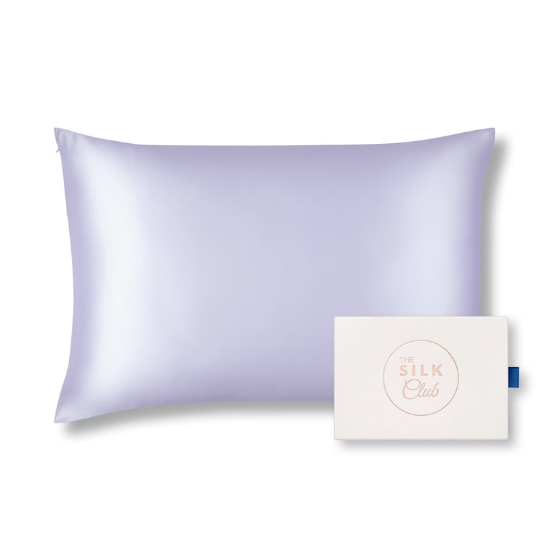 Lilac Organic Mulberry Silk Pillowcase with Gift Box - The Silk Club