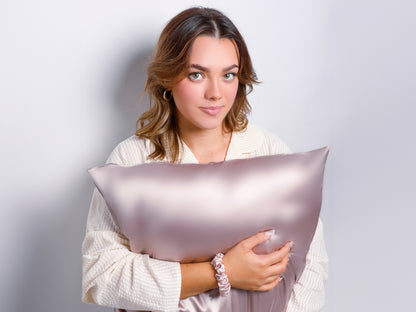 Lilac Silk Pillowcase For Hair & Skin