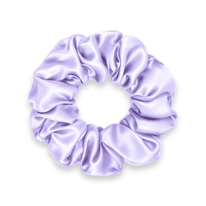 Lilac Silk Scrunchie Made from 22 Momme Mulberry Silk