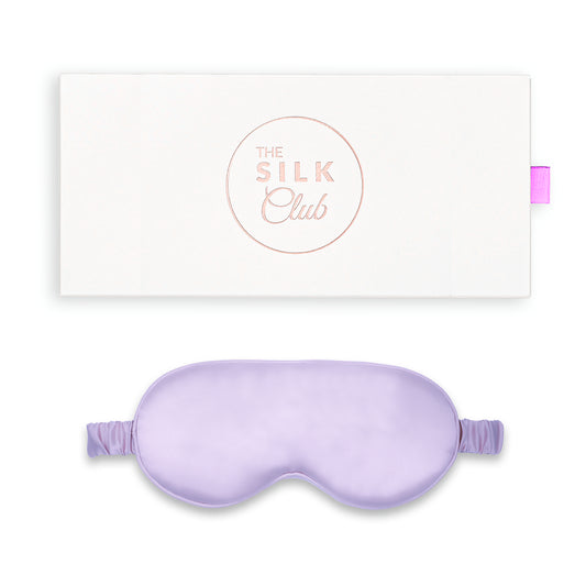 Lilac Silk Sleep Mask with Gift Box