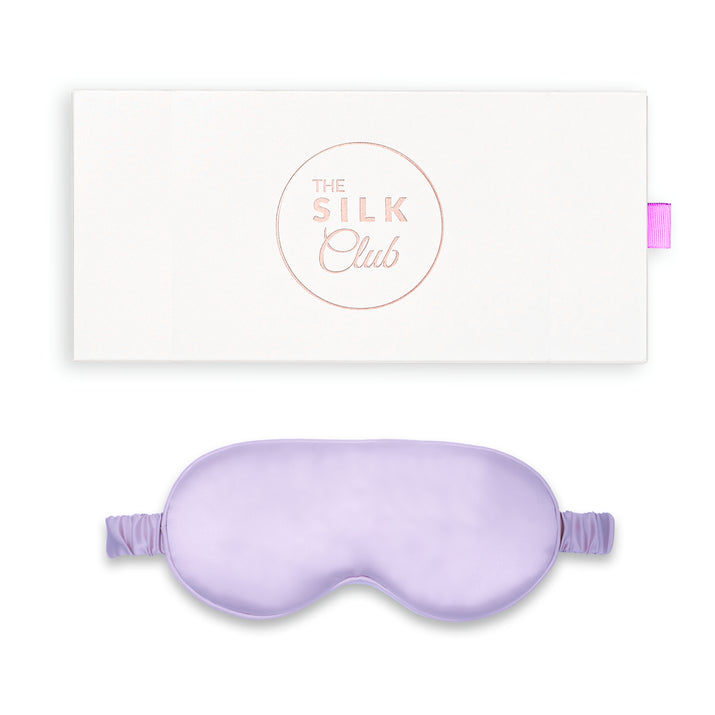 Lilac Silk Sleep Mask with Gift Box