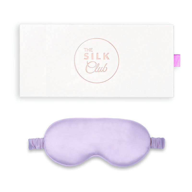 Lilac Silk Sleep Mask with Gift Box