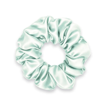 Mint Green Silk Scrunchie