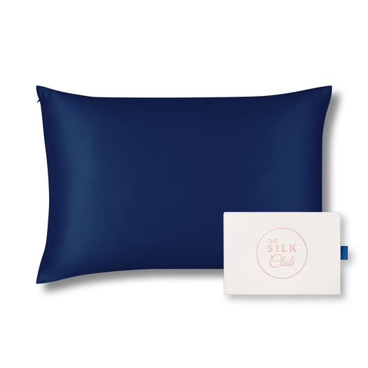 Navy Mulberry Silk Pillowcase