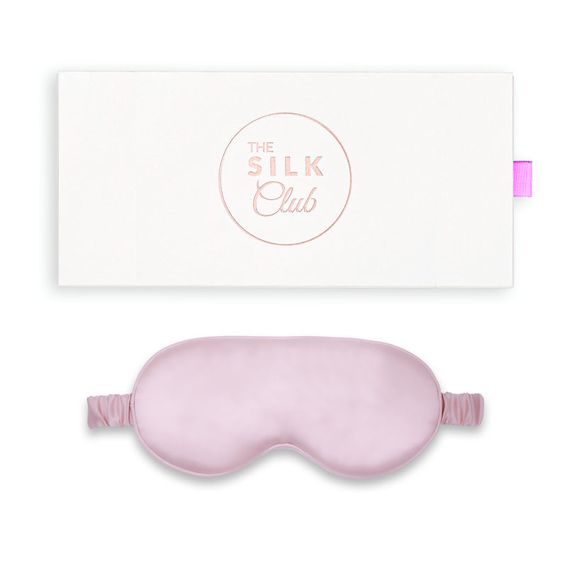 Pink Silk Sleep Mask with Gift Box