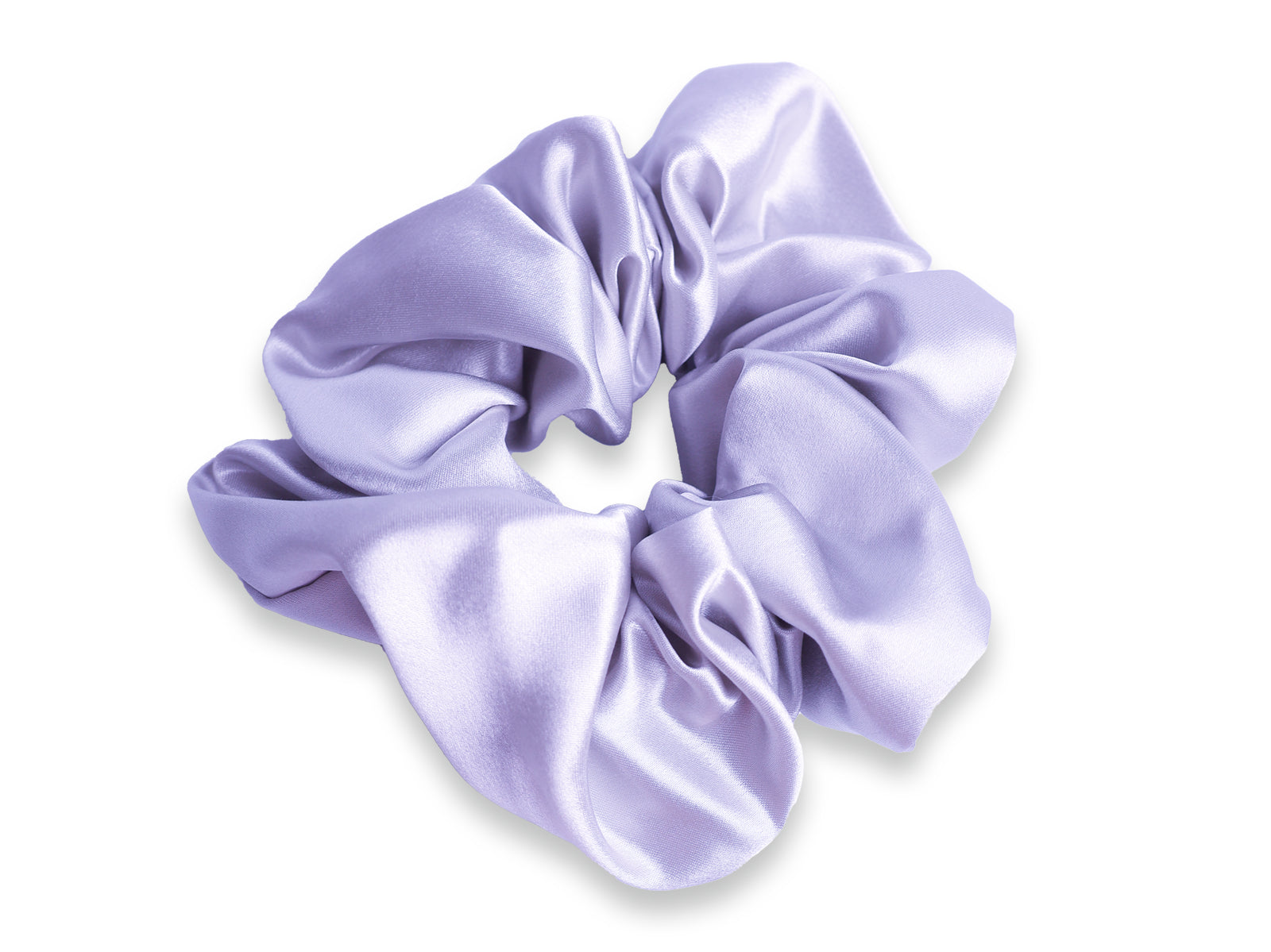 Large Lilac Silk Scrunchie Made From Pure Organic Mulberry Silk