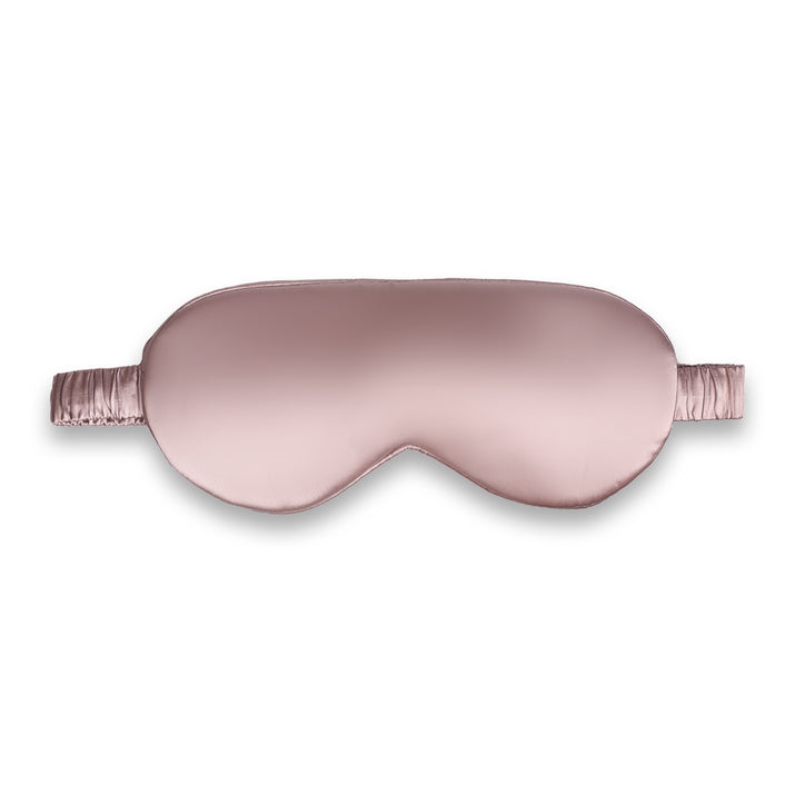 Rose Gold Mulberry Silk Eye Mask