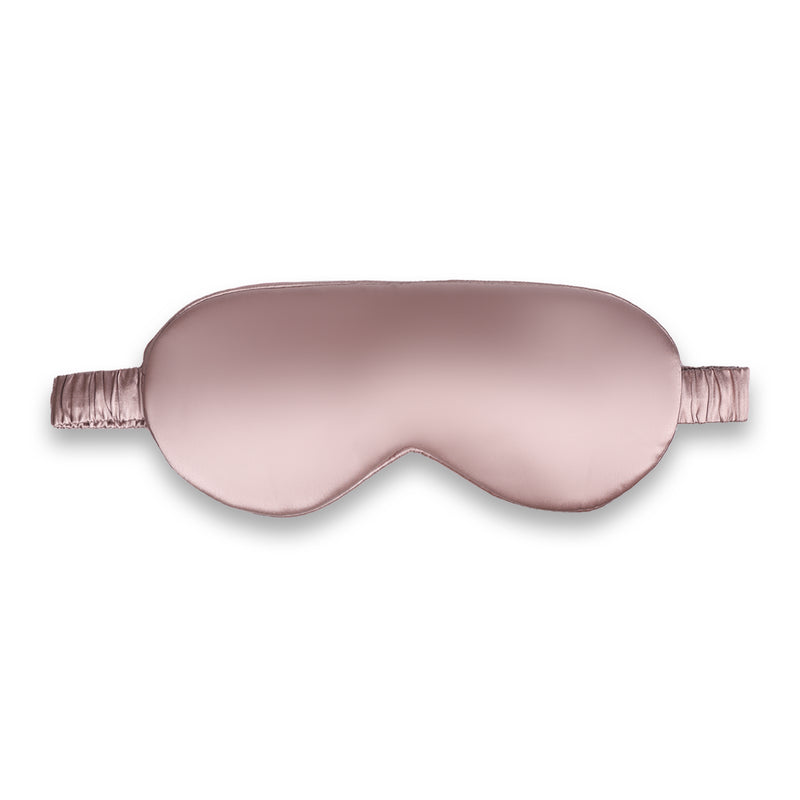 Rose Gold Mulberry Silk Eye Mask