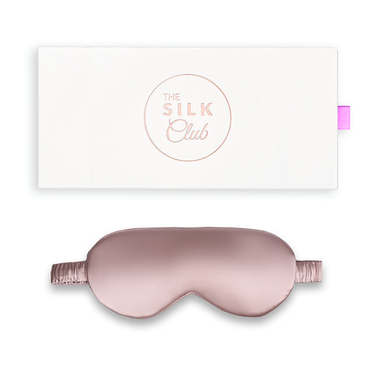 Rose Gold Silk Sleep Mask with Gift Box