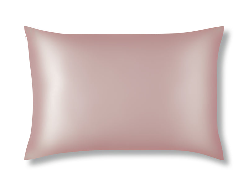 Rose Gold Silk Pillowcase Made From Pure 22 Momme Mulberry Silk