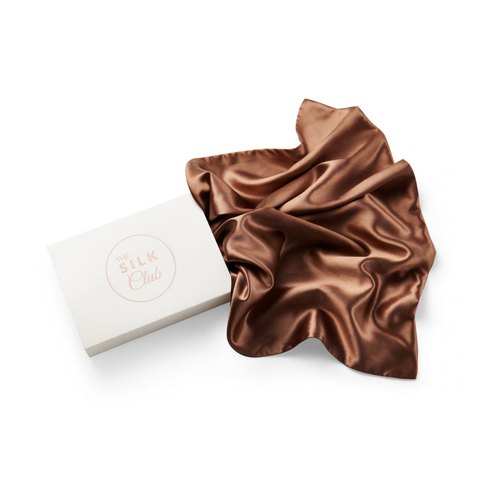 Toffee Mulberry Silk Pillowcase and Gift Box