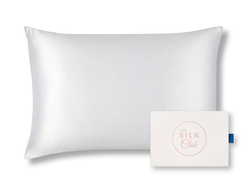 White Mulberry Silk Pillowcase with Gift Box