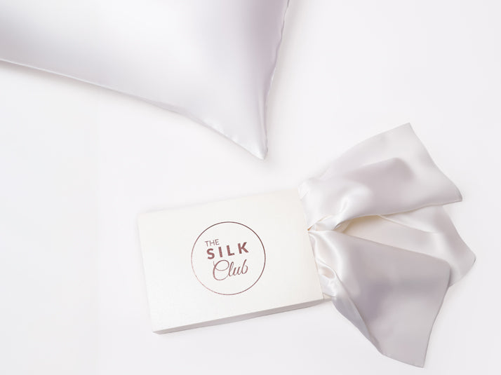 White Mulberry Silk Pillowcase in Gift Box