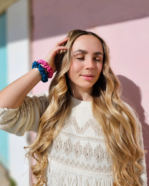 Vibrant Small Silk Scrunchie Wrist Accessories